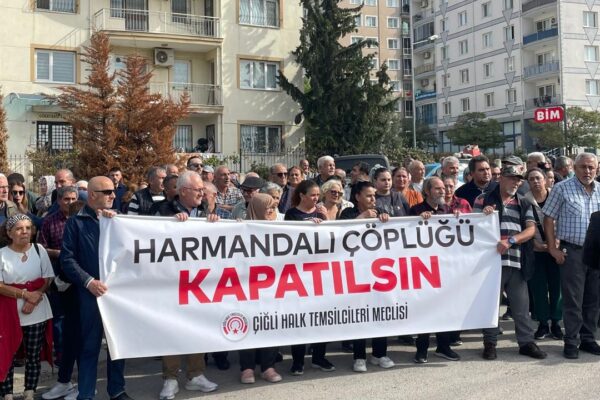 Çiğliler, Harmandalı Katı Atık Tesisi için yürüdü Çiğliler, Harmandalı Katı Atık Tesisi için yürüdü