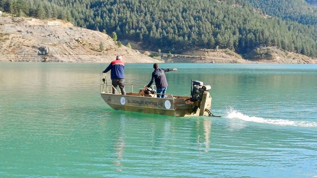 Çay Barajı’nda kaçak av denetimi
