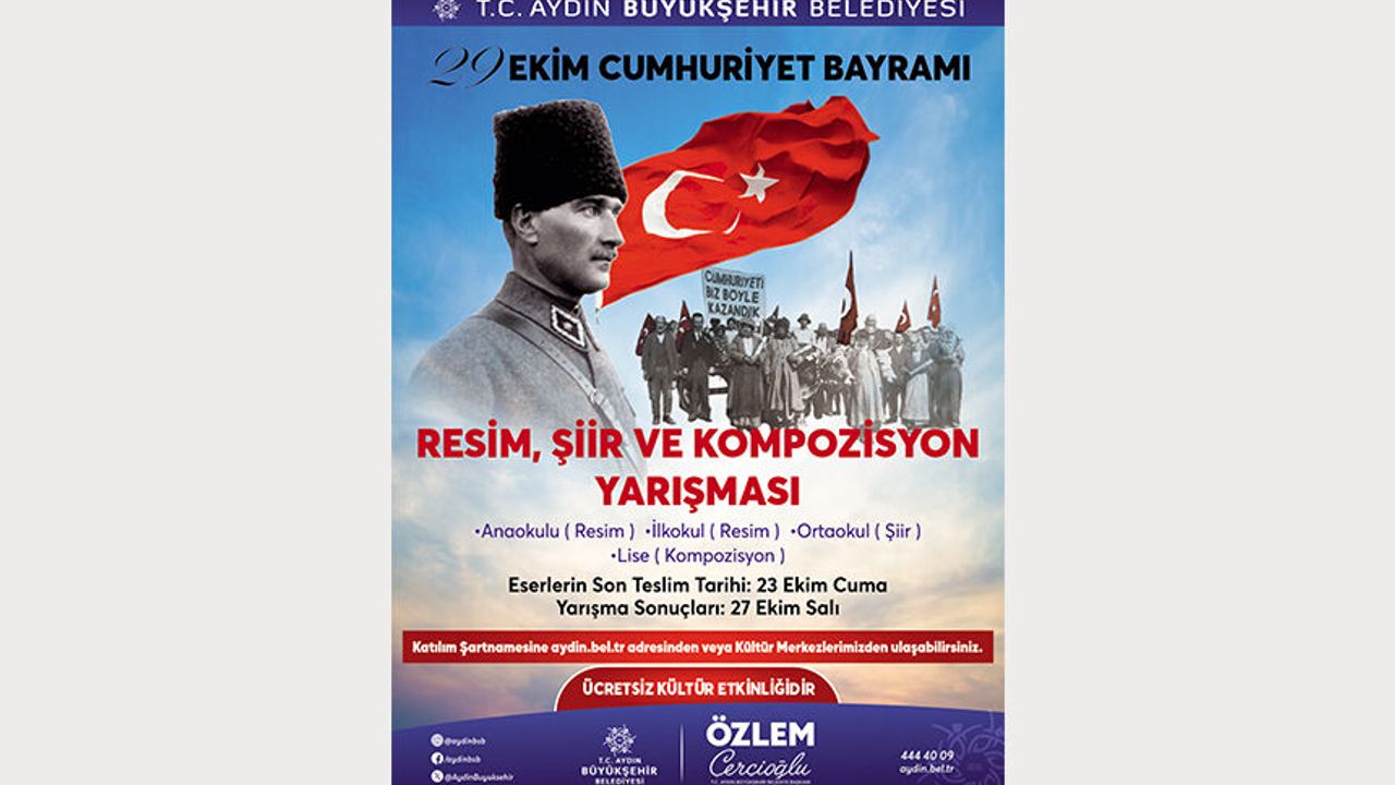 Aydın’da 29 Ekim coşkusu sanatla buluşacak