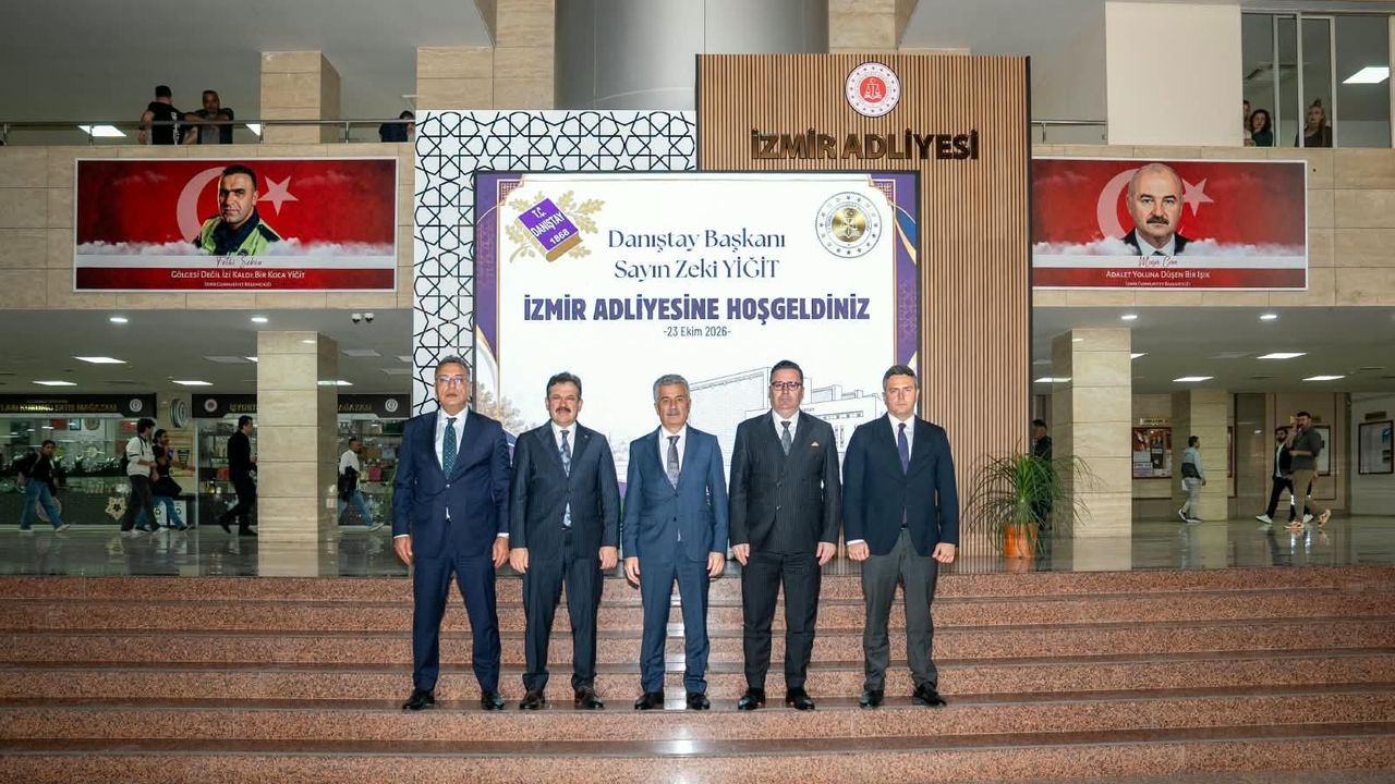 Danıştay Başkanı Zeki Yiğit’ten İzmir Adliyesi’ne ziyaret